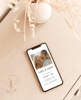 Modern Minimalist Save the Date | Electronic Save the Date