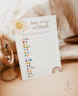 Sunshine Emoji Picture Game | Baby Shower Emoji Picture Game