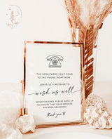 Telephone Guestbook Sign Template | Audio Guestbook Sign