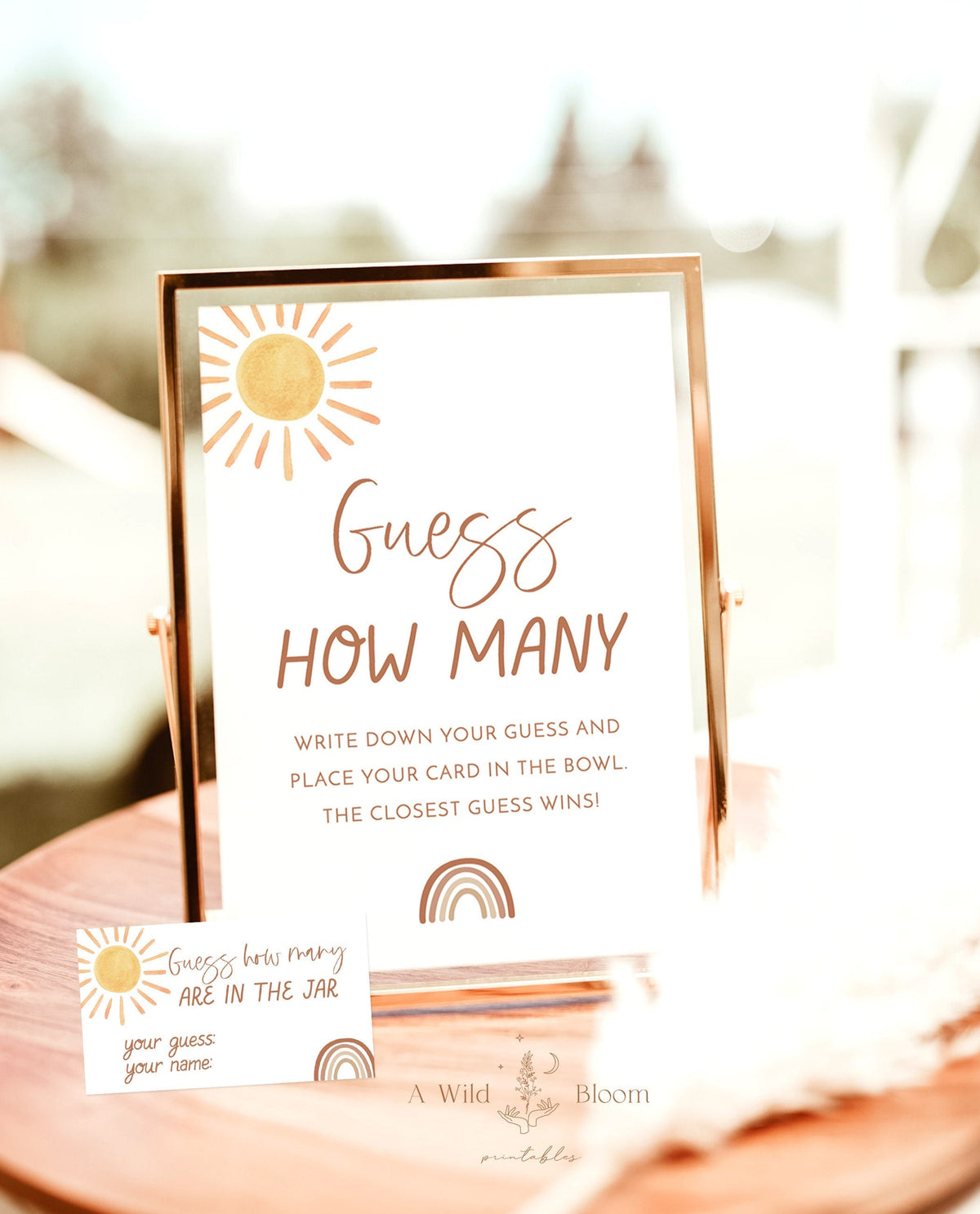 Guess How Many Are in the Jar Game | Sunshine Baby Shower