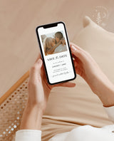 Modern Minimalist Save the Date | Electronic Save the Date