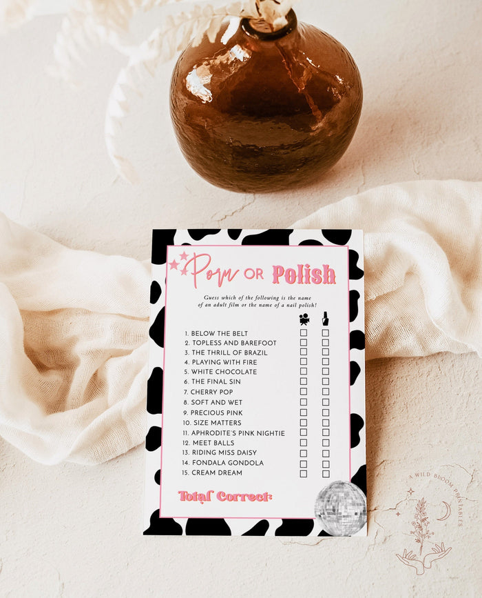 Porn Or Polish Bachelorette Game | Space Cowgirl Bachelorette Party