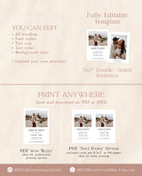 Minimalist Save the Date Template | Photo Save the Date Invite
