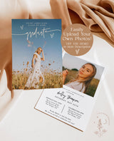 Graduation Party Invitation Template | Minimalist Graduation Announcement