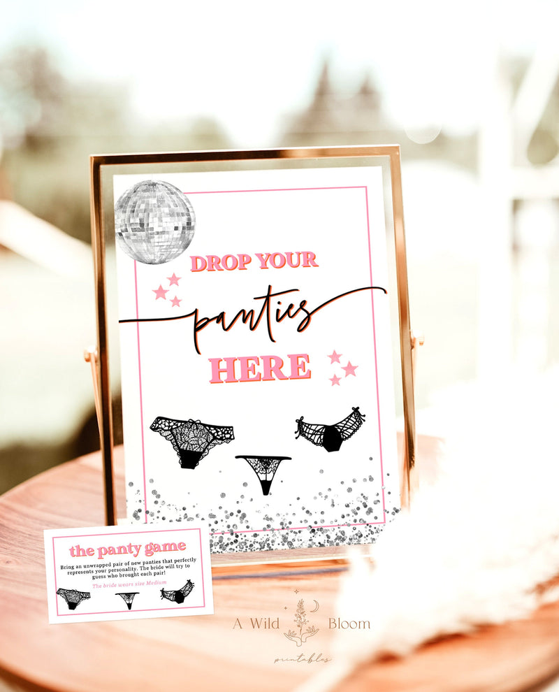 Disco Cowgirl Bachelorette Party Game | Drop Your Panties Game | Dirty Bachelorette | Texas Bachelorette | Nashville Bachelorette Party | D2