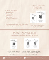 Honeymoon Fund Sign Template | Wishing Well QR Code Sign