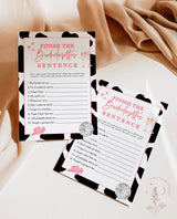 Disco Cowgirl Finish the Sentence Game | Fun Bachelorette Party Game | Bachelorette Drinking Game | Space Cowgirl Bachelorette | D2