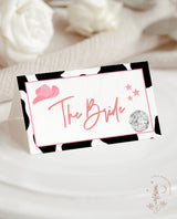Disco Cowgirl Name Tag Template | Space Cowgirl Bachelorette Party