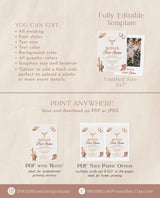 First Rodeo Birthday Invitation Template | Cowgirl Birthday Invite