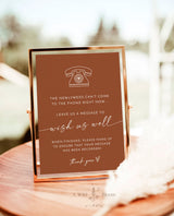 Telephone Guestbook Sign Template | Audio Guestbook Sign