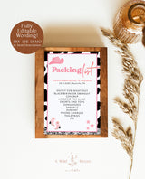 Bachelorette Party Packing List Template | Space Cowgirl Bachelorette Party