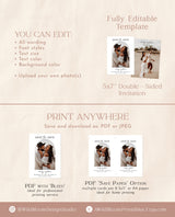 Photo Save the Date Template | Minimalist Save the Date