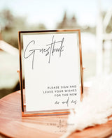 Minimalist Wedding Guestbook | Please Sign Our Guestbook Sign