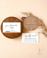 Minimalist Loyalty Card Design | Loyalty Card Template
