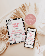 Space Cowgirl 30th Birthday Party Invite | Disco Birthday Party invite