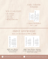 Wedding Menu Thank You | Modern Thank You Letter