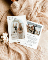 Minimalist Wedding Thank You Card | Modern Wedding Photo Thank You Card | Boho Wedding Thank You Card | Modern Minimalist Wedding | M7