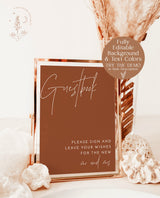 Minimalist Wedding Guestbook | Please Sign Our Guestbook Sign
