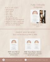 A Little Ray of Sunshine Baby Shower | Rainbow Baby Shower Invitation