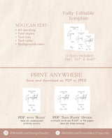 Minimalist Wedding Guestbook Template | Please Sign Our Guestbook Sign