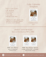 Engagement Party Invite Template | Minimalist Couples Shower Invite