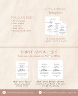 Wedding Tattoo Sign Template | Temporary Tattoo Station Sign