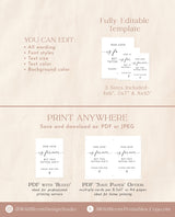 Wedding Tattoo Sign Template | Temporary Tattoo Station Sign