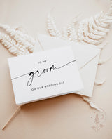 Minimalist Wedding Day Card | Wedding Day Note