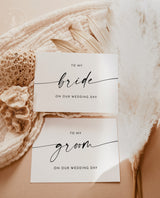 Minimalist Wedding Day Card | Wedding Day Note