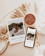 Photo Save the Date Invitation | Modern Terracotta Save the Date
