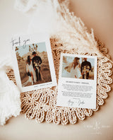 Modern Wedding Thank You Card | Minimalist Wedding Photo Thank You Card