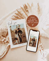 Modern Wedding Thank You Card | Minimalist Wedding Photo Thank You Card