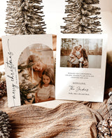 Photo Christmas Card Template | Minimalist Christmas Card