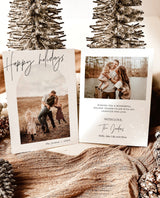 Photo Holiday Card Template | Arch Christmas Card