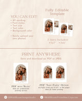 Photo Christmas Card Template | Terracotta Christmas Card