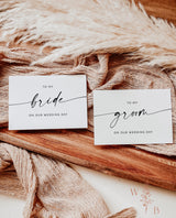 Minimalist Wedding Day Card | Wedding Day Note
