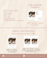 Photo Save the Date Invitation Template | Modern Save the Date