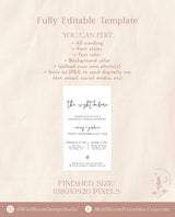Rehearsal Dinner Text Invitation Template | Modern Minimalist Wedding Rehearsal Evite