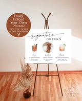 Signature Drinks Sign Template | Signature Cocktail Sign