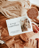 Photo Christmas Card Template | Boho Holiday Card