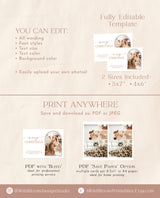 Photo Christmas Card Template | Boho Holiday Card