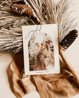 Photo Happy Holidays Card Template | Arch Christmas Card