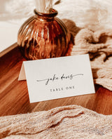Modern Wedding Place Cards | Rustic Place Cards