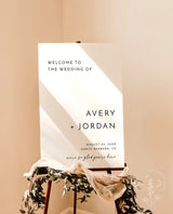 Minimalist Wedding Welcome Sign | We're So Glad You're Here