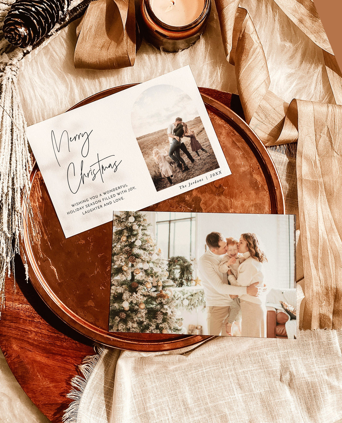 Photo Christmas Card Template | Arch Christmas Card