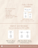 Modern Wedding Seating Chart Cards | Minimalist Wedding Table Seating Chart Cards