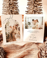 Photo Happy Holidays Card Template | Arch Christmas Card