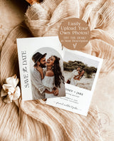 Minimalist Save the Date Template | Photo Save the Date Invite
