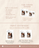 Photo Christmas Card Template | Merry Christmas Card