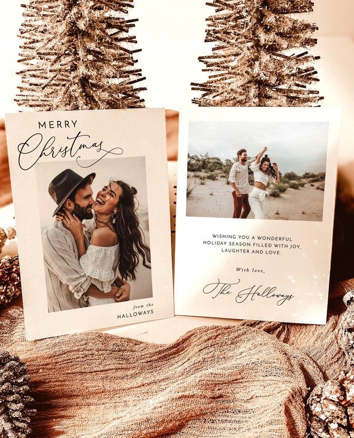 Photo Christmas Card Template | Merry Christmas Card